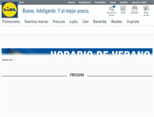Tablet Screenshot of lidl.es