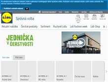 Tablet Screenshot of lidl.cz