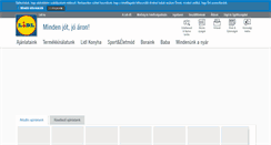 Desktop Screenshot of lidl.hu
