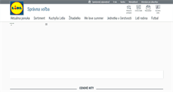 Desktop Screenshot of lidl.sk