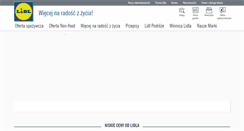 Desktop Screenshot of lidl.pl