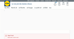 Desktop Screenshot of lidl.fr