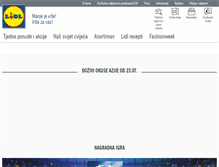 Tablet Screenshot of lidl.hr