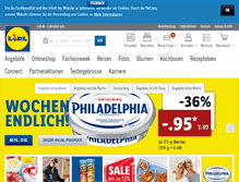 Tablet Screenshot of lidl.de