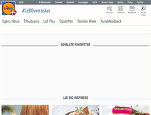 Tablet Screenshot of lidl.dk